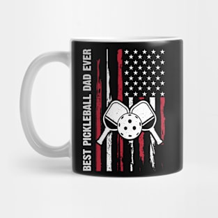 Best pickleball dad ever - american flag Mug